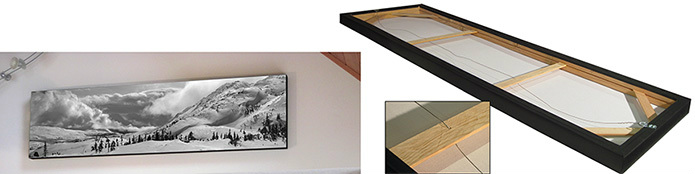 Stretched canvas panoramas
