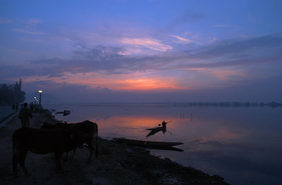 "Sunset, Dal Lake", Kashmire, North India