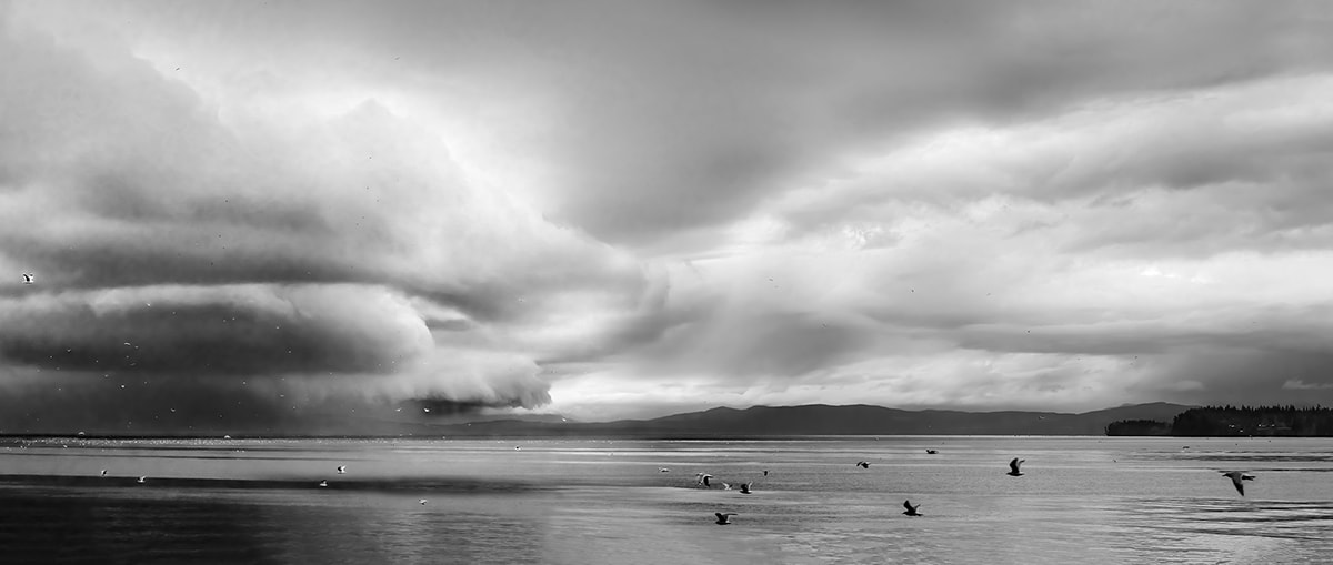 Storm Clouds Approaching Hornby Island